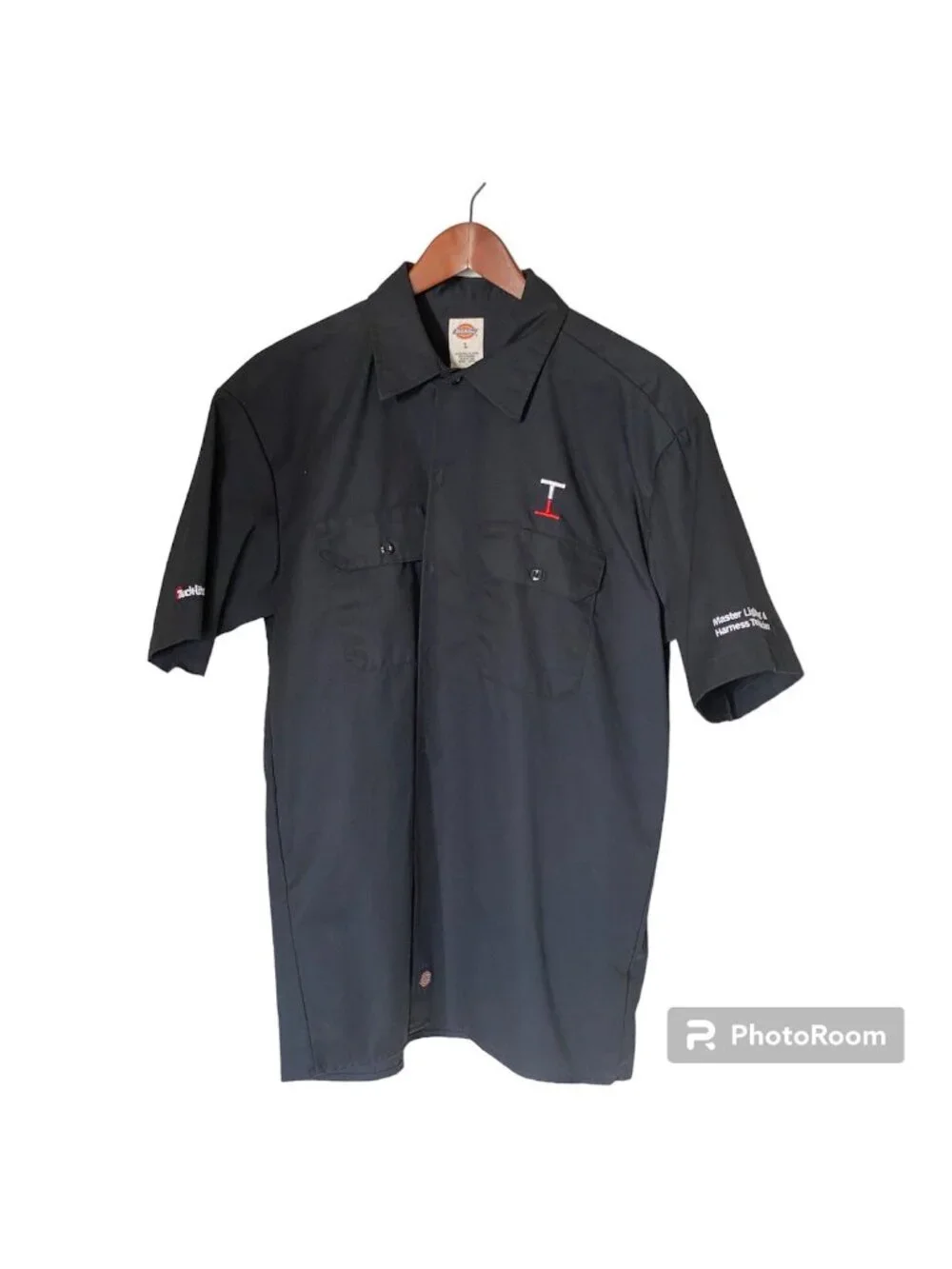 Dickies Men's Large Work Shirt Truck Lite Institute Master Lighting NWOT